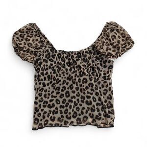 Vibe Leopard Print Top Size M